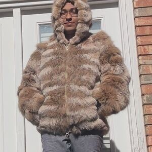 Lynx Paw Section Hooded Jacket